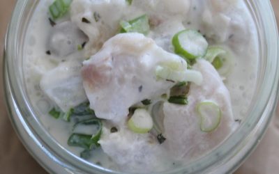 Low-FODMAP Raw Fish Salad Ceviche