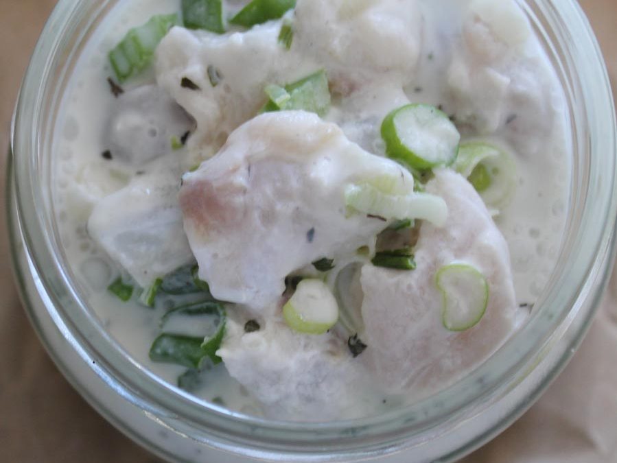 Low-FODMAP Raw Fish Salad