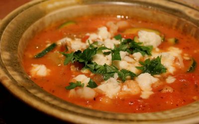 Low-FODMAP Mediterranean-style Fish Soup