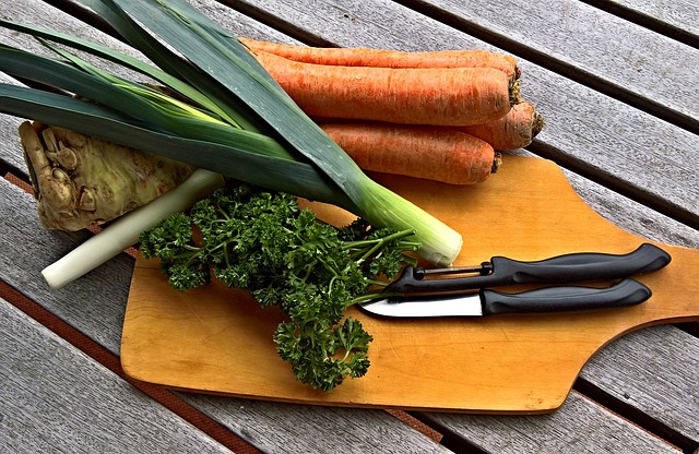 Low-fodmap mirepoux carrot celery spring onion ginger