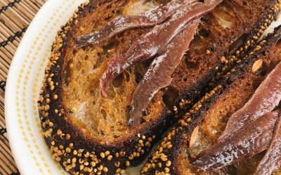 Low-FODMAP anchovy toast