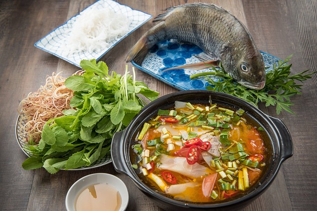 Low-fodmap asian seafood soup