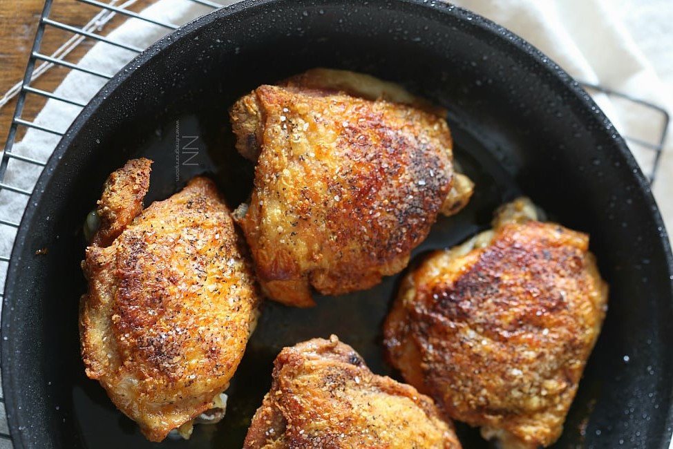 Dan-O's crispy original chicken thighs🤤🙌 #cookathome #comfortfood #g, baked chicken thighs