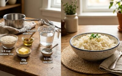 Low-FODMAP garlic rice