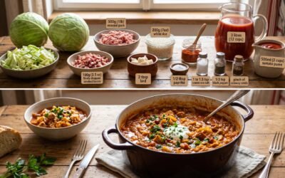 Low-FODMAP Hungarian cabbage rolls